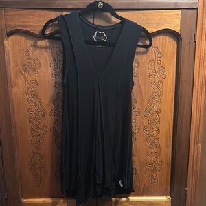 Long Black Flowy Sleeveless Top